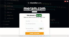 Desktop Screenshot of meram.com